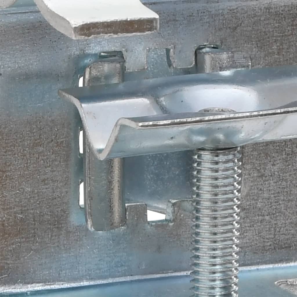 vidaXL Umbrella Clamps for Balcony 2 pcs 1.3" Galvanized Steel