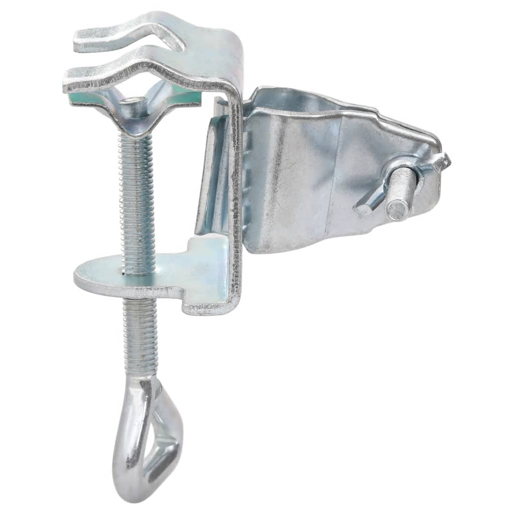 vidaXL Umbrella Clamps for Balcony 2 pcs 1.3" Galvanized Steel