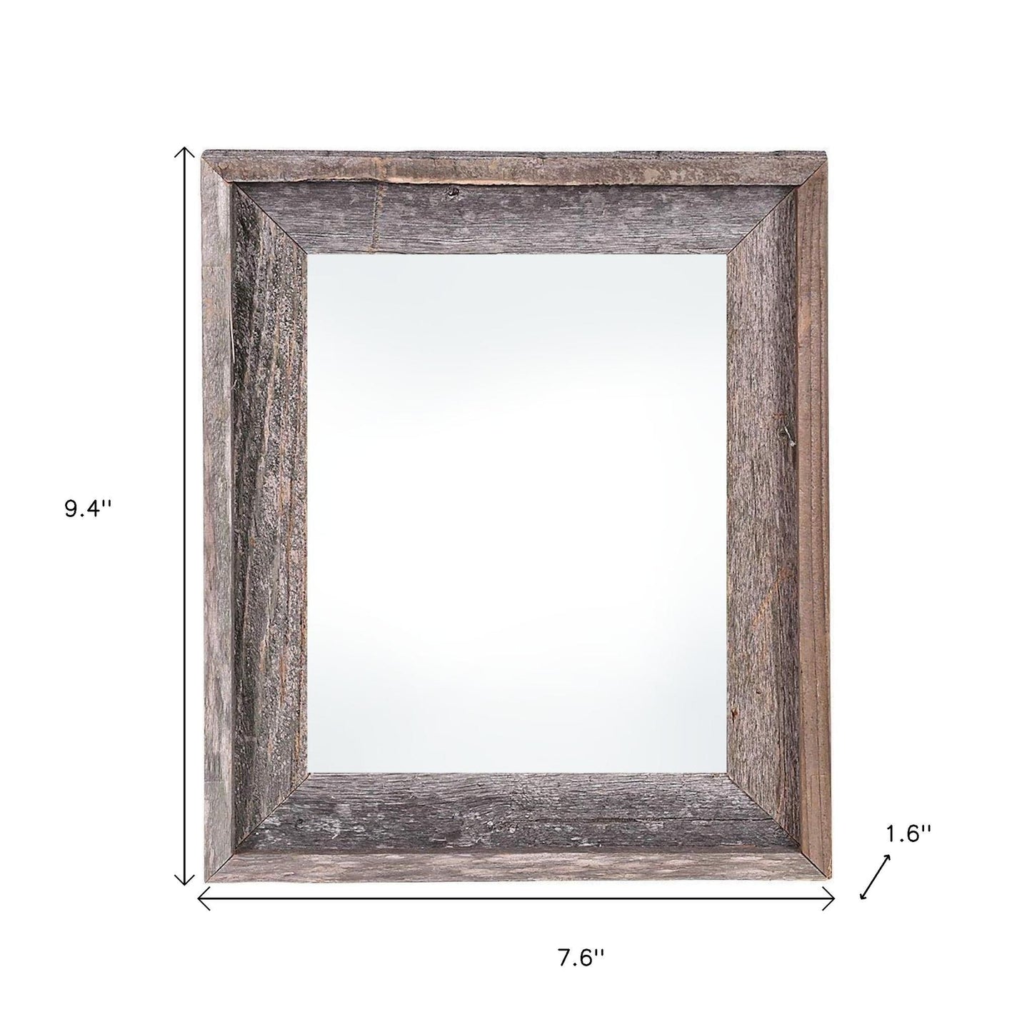 4" x 6" Gray Solid Wood Tabletop Picture Frame